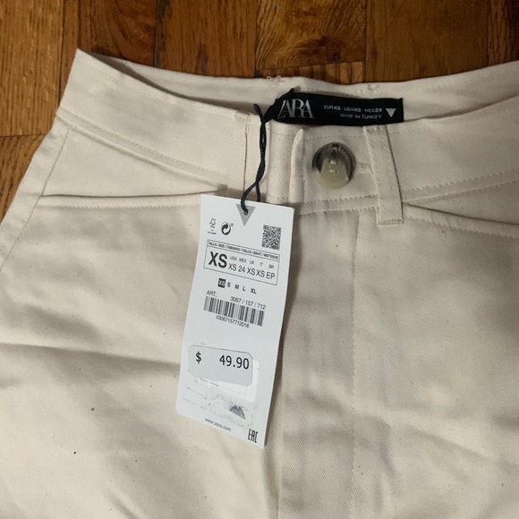 NWOT Zara Wide Leg Pants - Picture 4 of 8